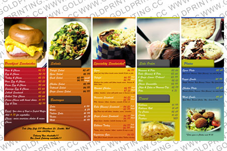 Food Menus Printing